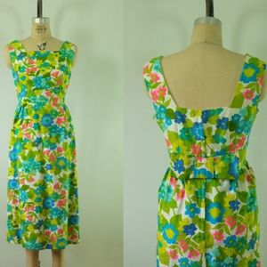 vintage floral dress | vintage 1960s floral dress